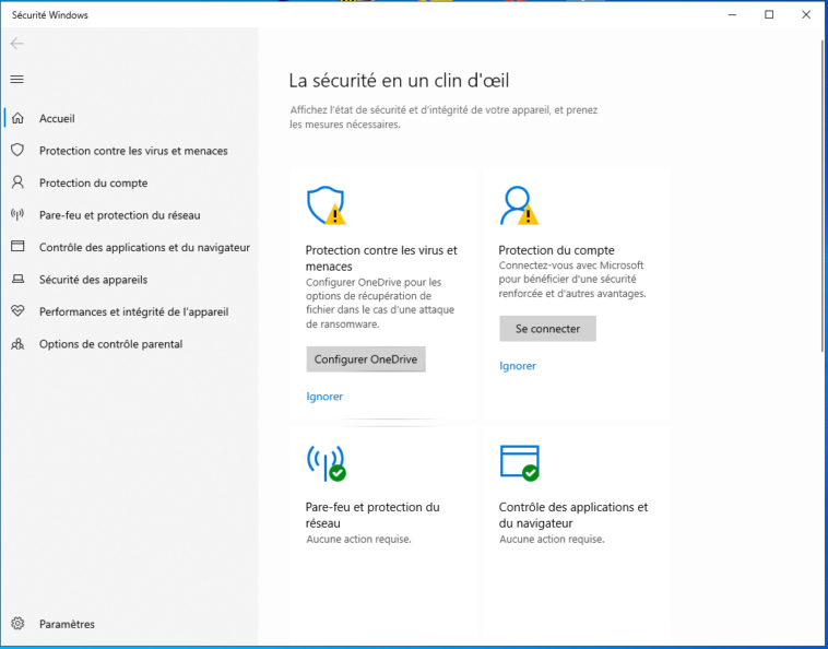 Pourquoi je ne peux pas activer Windows Defender ?