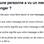 Pourquoi le rond reste blanc sur Messenger ?