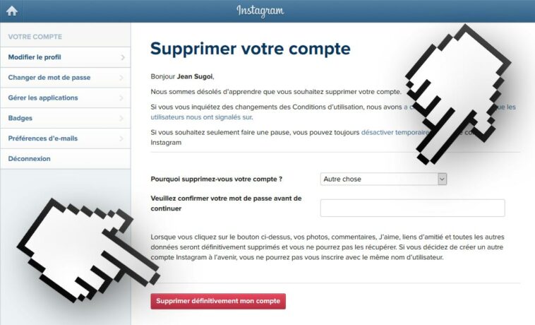 Pourquoi mon compte Insta est introuvable ?