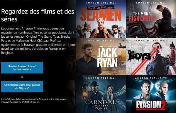 Quel est le tarif d'Amazon Prime ?