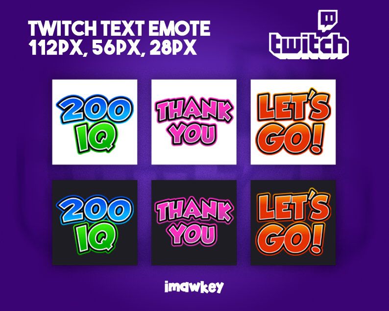 Quel format emote twitch ?