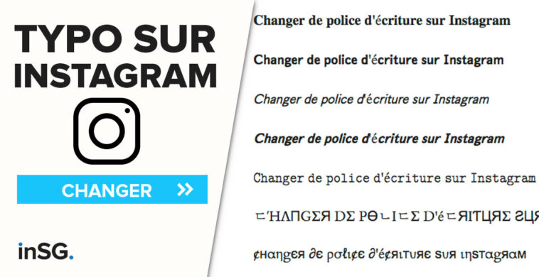 Quelle est la police d'écriture utilisée par Instagram ?