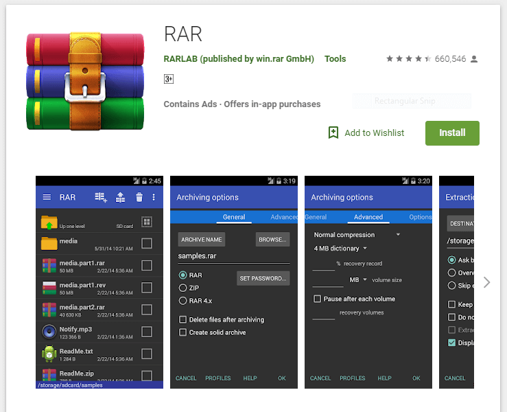What app can open RAR files?