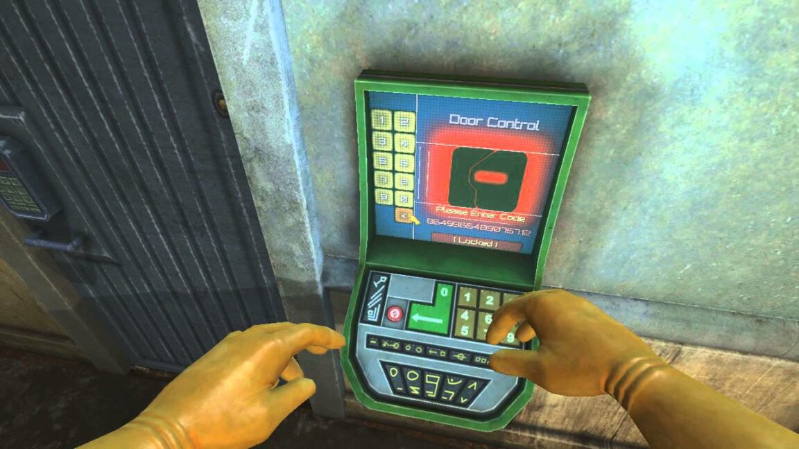 What is the door code in viscera cleanup detail?