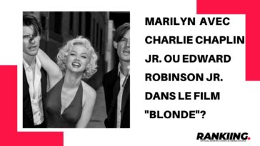 Marilyn avec Charlie Chaplin Jr. ou Edward Robinson Jr. dans le film Blonde